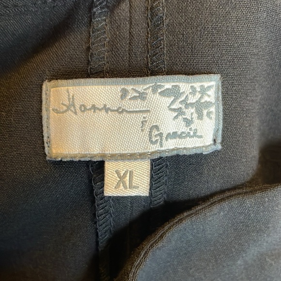 Hanna & Gracie Women’s Asymmetrical Zipper Front Jacket Size XL Zipper Pockets - Picture 3 of 5